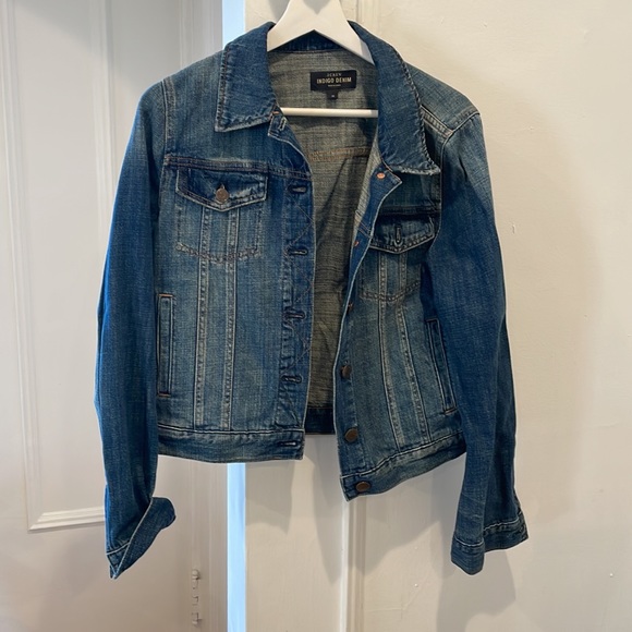 Jcrew indigo denim jacket